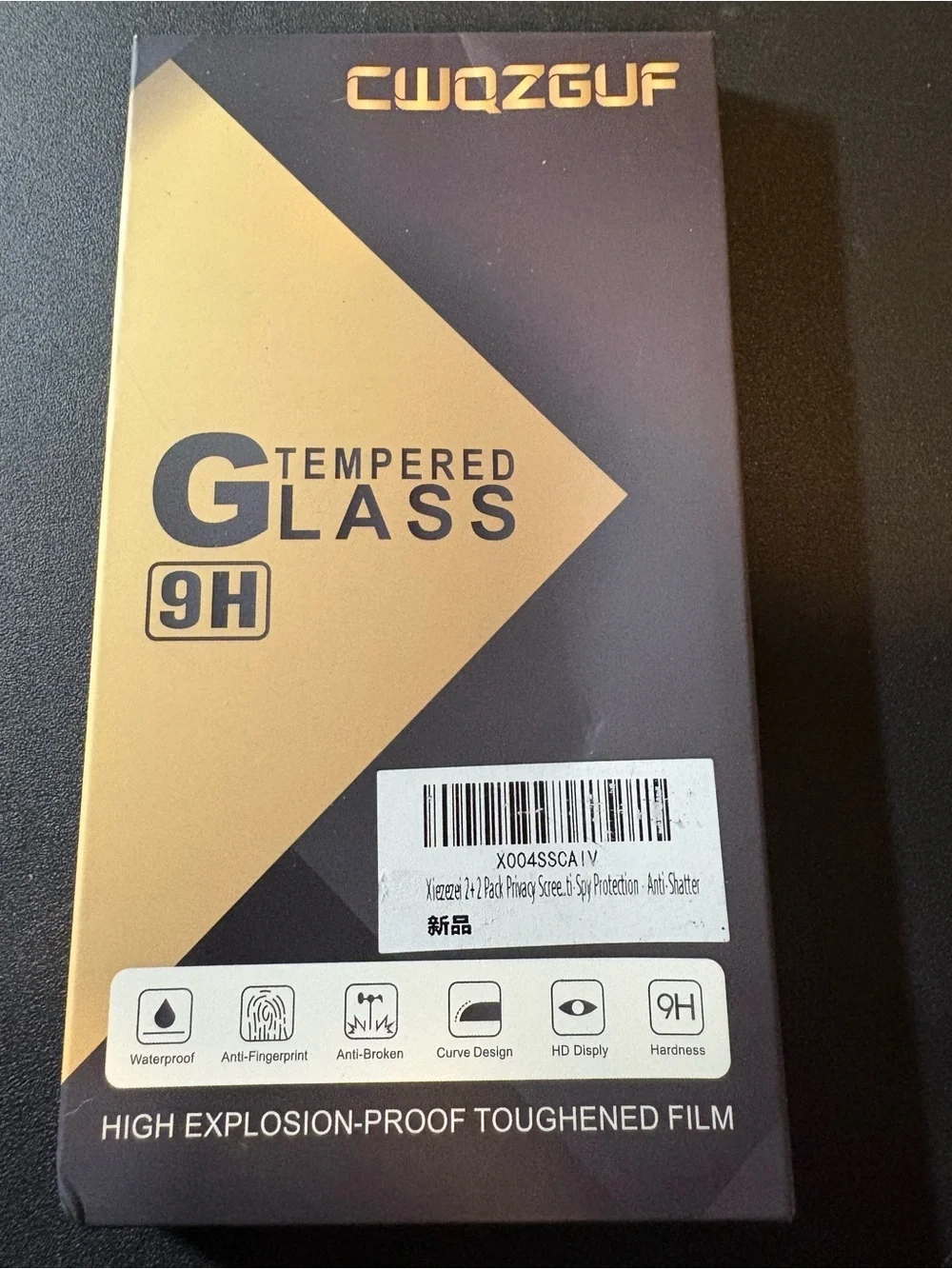 Tempered Glass Screen Protector - 9H Hardness